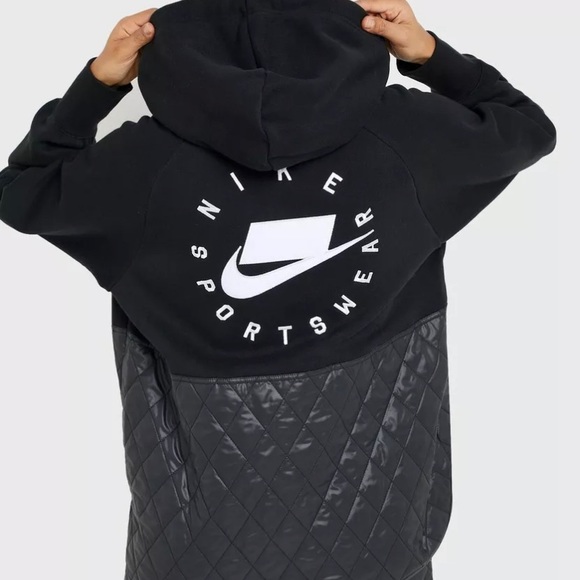 nike quilted sweatshirt